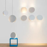 Glossy Disc Dining Room Modern Pendant Light - Clowas